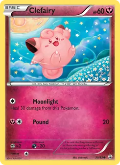 Carta Clefairy da coleção Generations