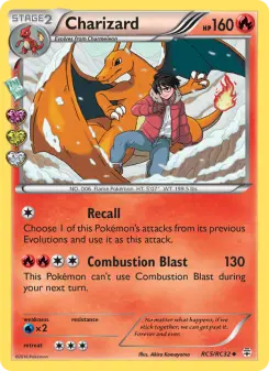 Carta Charizard da coleção Generations