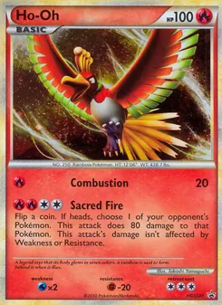 Carta Ho-Oh da coleção HGSS Black Star Promos