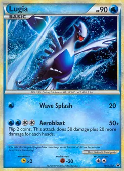 Carta Lugia da coleção HGSS Black Star Promos