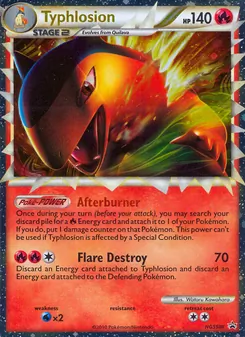 Carta Typhlosion da coleção HGSS Black Star Promos
