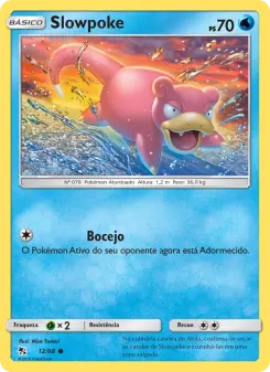 Carta Slowpoke da coleção Hidden Fates