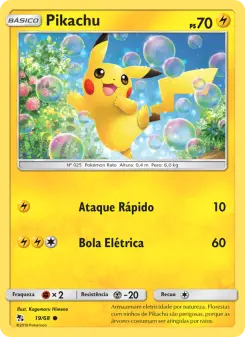 Carta Pikachu da coleção Hidden Fates