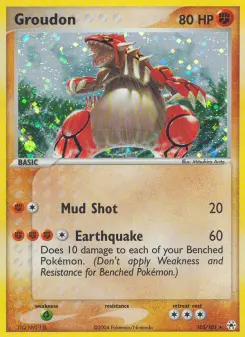 Carta Groudon da coleção Hidden Legends