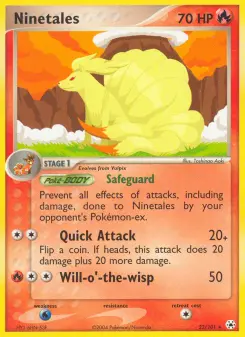Carta Ninetales da coleção Hidden Legends