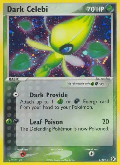 Carta Dark Celebi da coleção Hidden Legends