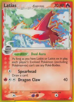 Carta Latias δ da coleção Holon Phantoms