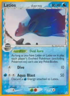 Carta Latios δ da coleção Holon Phantoms