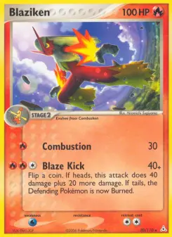 Carta Blaziken da coleção Holon Phantoms