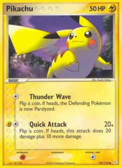 Carta Pikachu da coleção Holon Phantoms