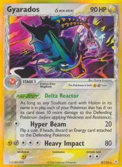 Carta Gyarados δ da coleção Holon Phantoms