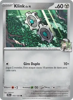 Carta N's Klink da coleção Journey Together
