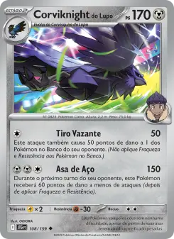 Carta Hop's Corviknight da coleção Journey Together