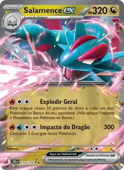 Carta Salamence ex da coleção Journey Together