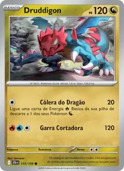 Carta Druddigon da coleção Journey Together