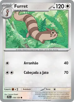 Carta Furret da coleção Journey Together