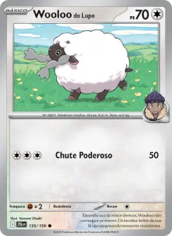 Carta Hop's Wooloo da coleção Journey Together