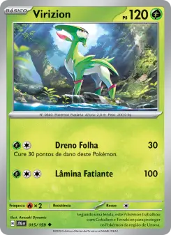 Carta Virizion da coleção Journey Together
