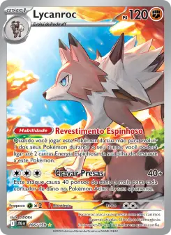 Carta Lycanroc da coleção Journey Together
