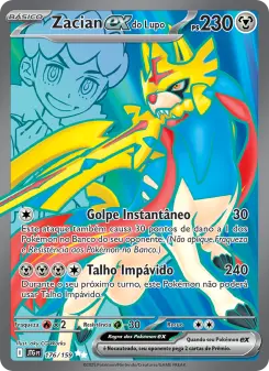Carta Hop's Zacian ex da coleção Journey Together
