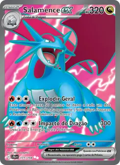 Carta Salamence ex da coleção Journey Together