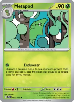 Carta Metapod da coleção Journey Together