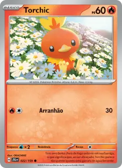 Carta Torchic da coleção Journey Together