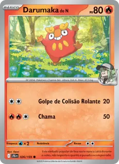 Carta N's Darumaka da coleção Journey Together