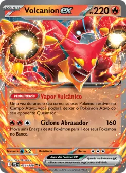 Carta Volcanion ex da coleção Journey Together