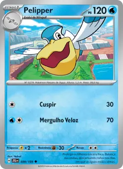 Carta Pelipper da coleção Journey Together