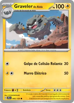 Carta Alolan Graveler da coleção Journey Together