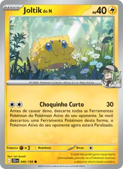 Carta N's Joltik da coleção Journey Together