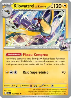 Carta Iono's Kilowattrel da coleção Journey Together