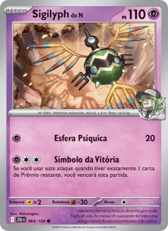 Carta N's Sigilyph da coleção Journey Together