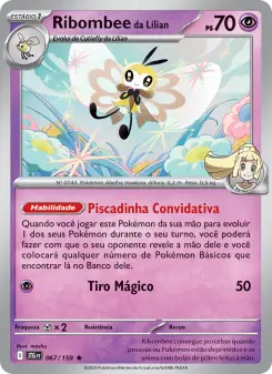 Carta Lillie's Ribombee da coleção Journey Together
