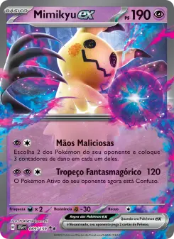Carta Mimikyu ex da coleção Journey Together