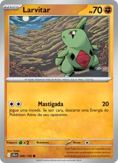 Carta Larvitar da coleção Journey Together