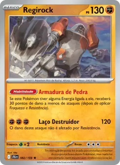 Carta Regirock da coleção Journey Together