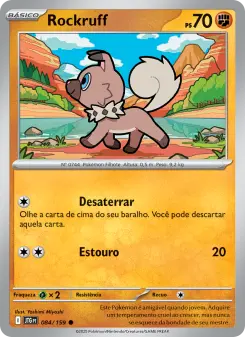 Carta Rockruff da coleção Journey Together
