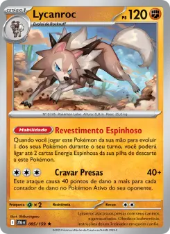 Carta Lycanroc da coleção Journey Together
