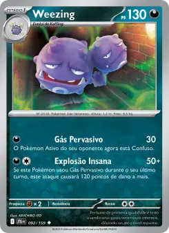 Carta Weezing da coleção Journey Together