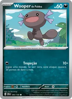 Carta Paldean Wooper da coleção Journey Together