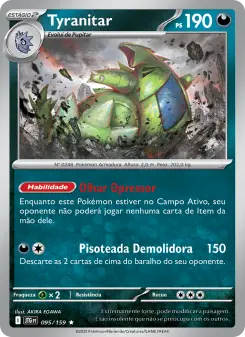 Carta Tyranitar da coleção Journey Together
