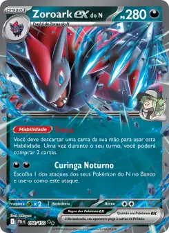 Carta N's Zoroark ex da coleção Journey Together