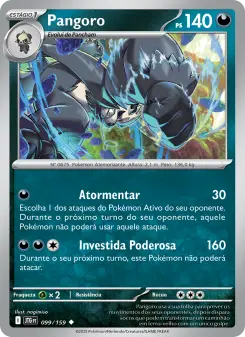 Carta Pangoro da coleção Journey Together
