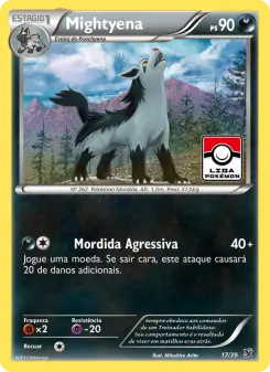 Carta Mightyena da coleção Kalos Starter Set