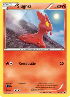 Carta Slugma da coleção Kalos Starter Set