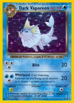Carta Dark Vaporeon