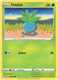Carta Oddish da coleção Lost Origin