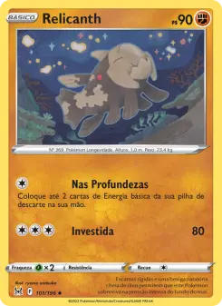 Carta Relicanth da coleção Lost Origin